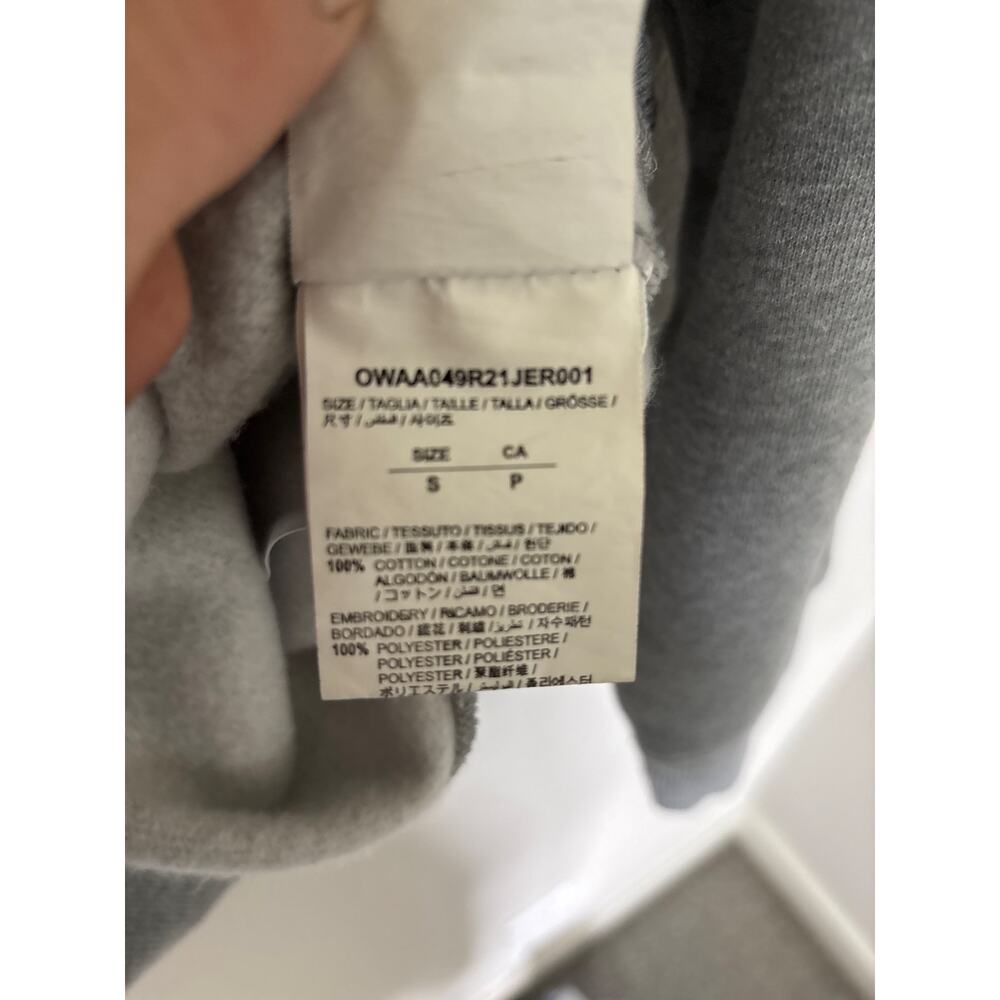 Off-White Blue Marker Slim crewneck Melange/Grey - Picture 6 of 8